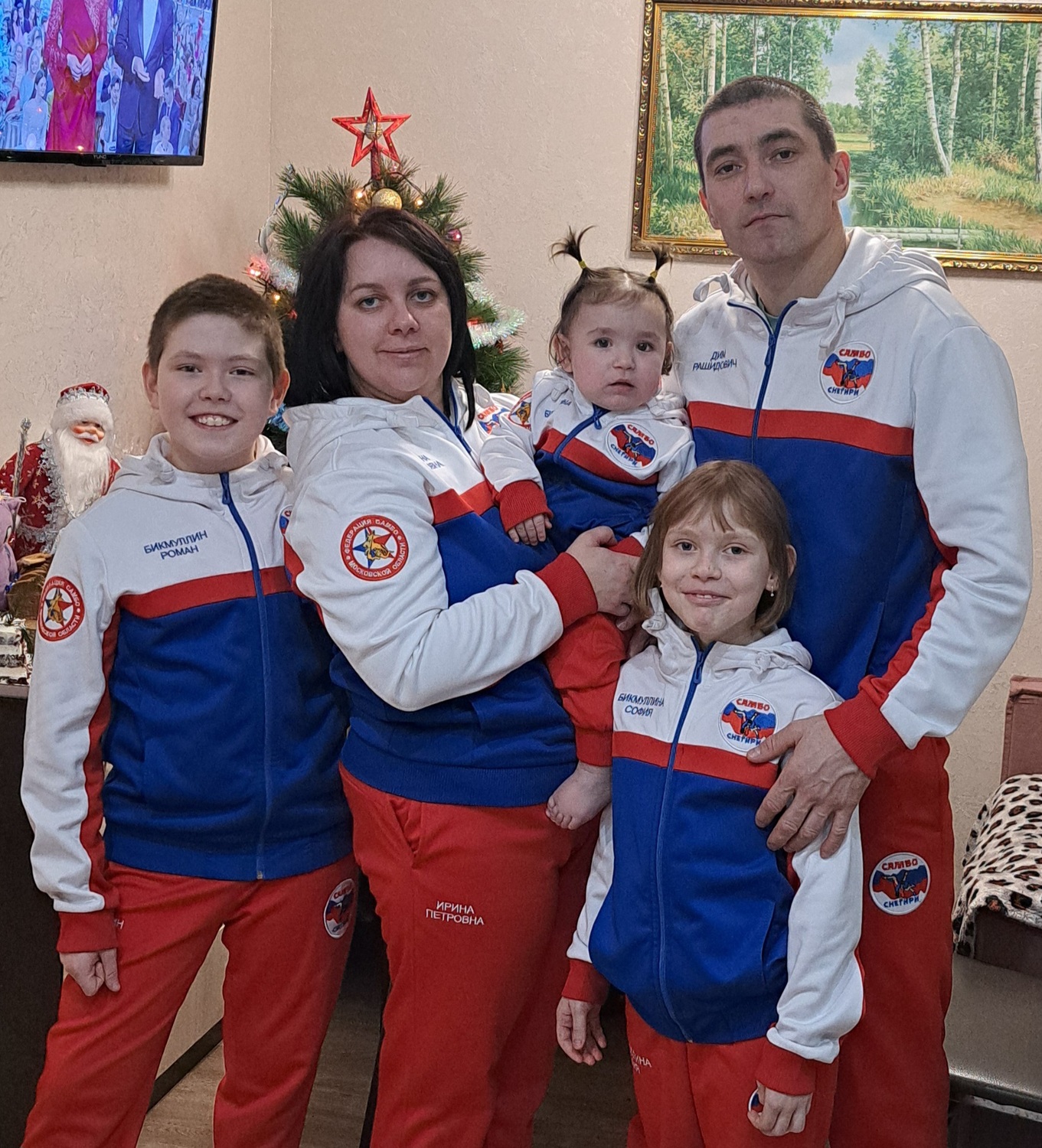 Бикмуллин Дим,Бикмуллин Роман,Бикмуллина Ирина,Бикмуллина София,Бикмуллина Карина Семья самбо Бикмуллиных